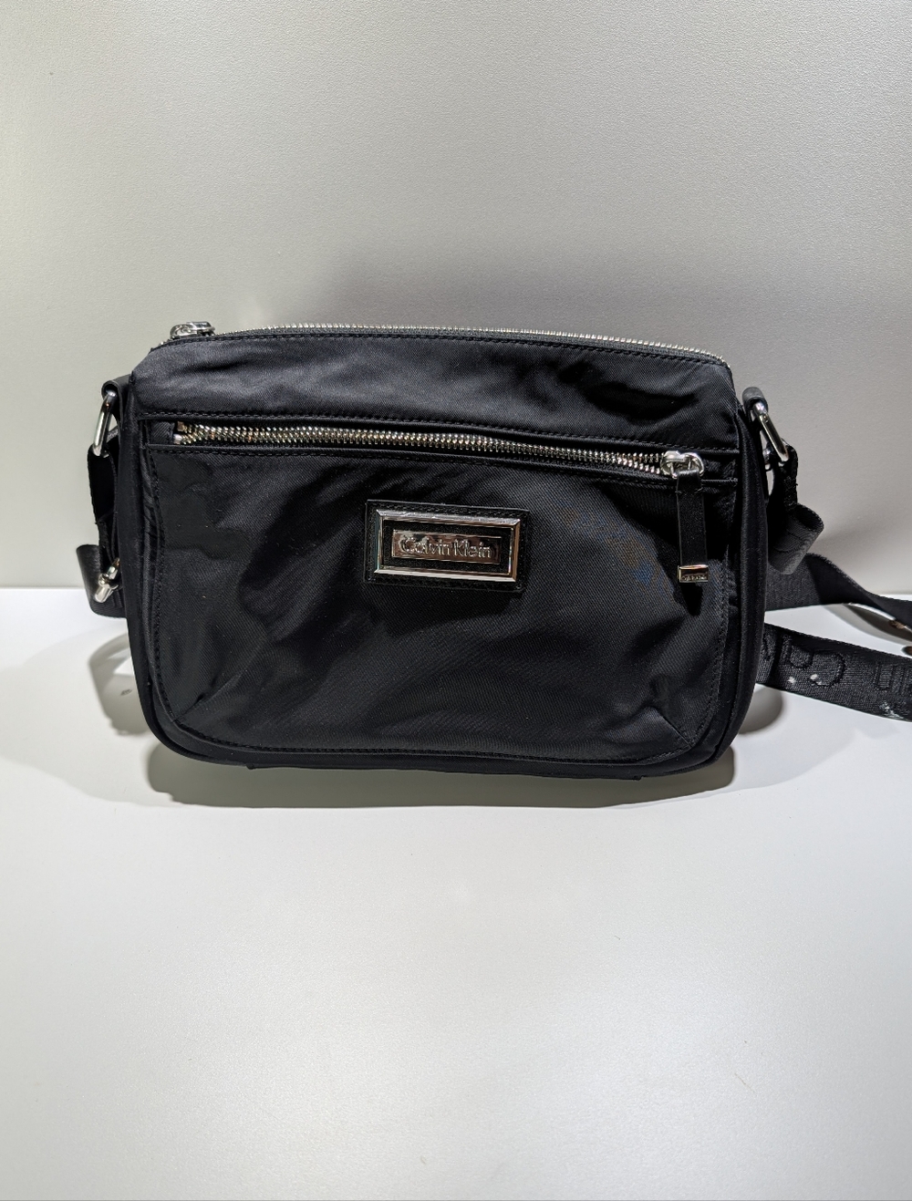 Calvin Klein Black Nylon Crossbody Bag